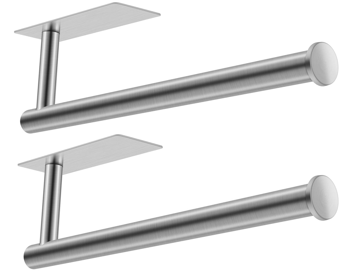 urezorgear under-cabinet paper towel holder in stainless steel for space saving