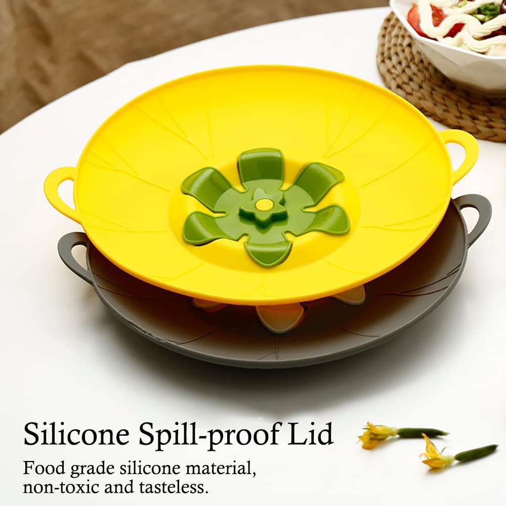URMONA silicone lids set oven safe for light baking with lids on