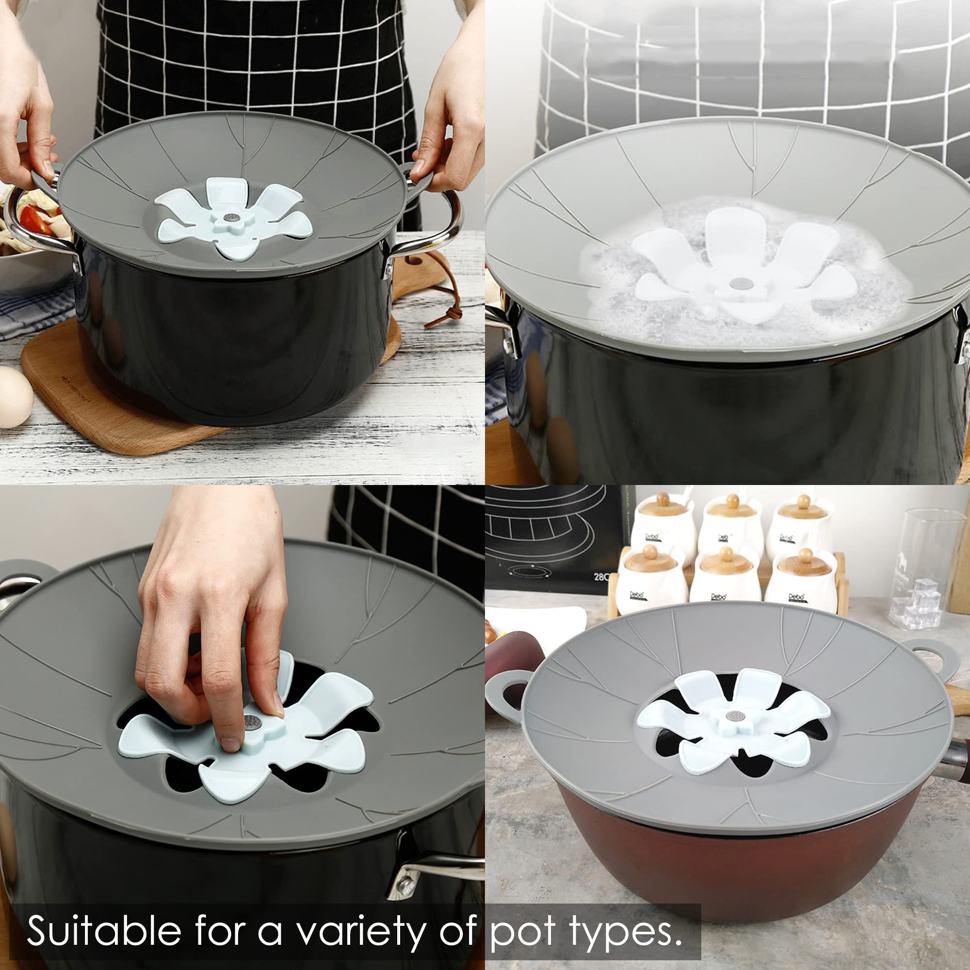 URMONA silicone lids set steaming basket enables healthy steaming of vegetables