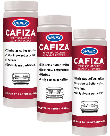 Urnex Cafiza powder 566 g pack for efficient cafe cleaning and maintenance.
