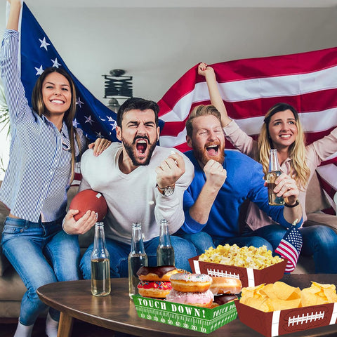 UROINEPA football party favors pack boosts game-day table décor.