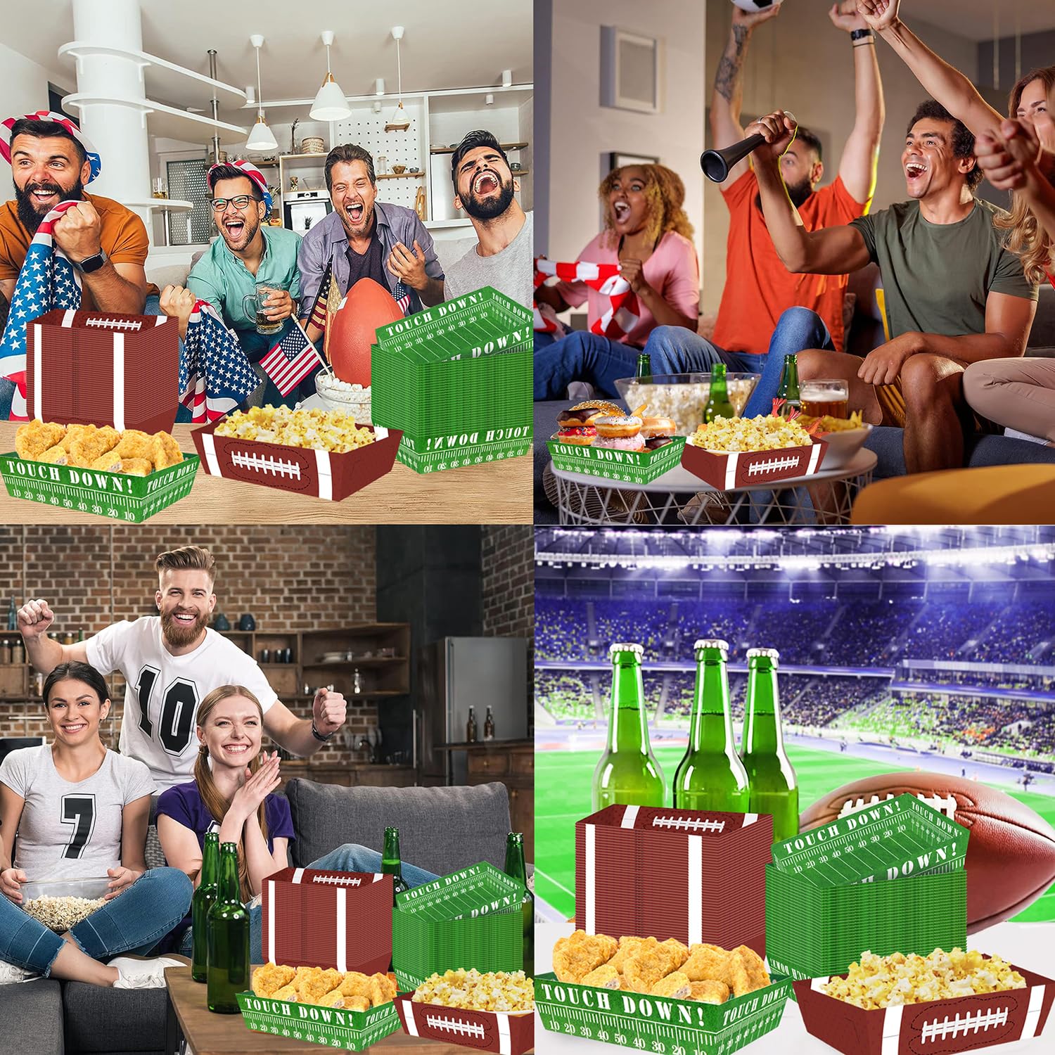 UROINEPA football plates support kid-friendly portions and easy cleanup.