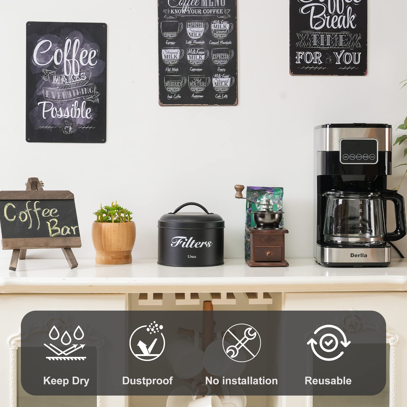 Uross durable metal construction with coating ensures long-lasting storage.