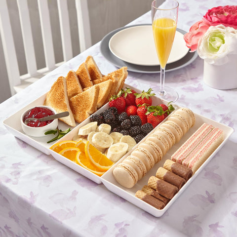Perfect for serving appetizers, fruit, vegetables, and desserts at gatherings.