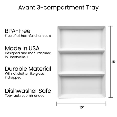 Lightweight and easy to carry for outdoor patios and poolside service.