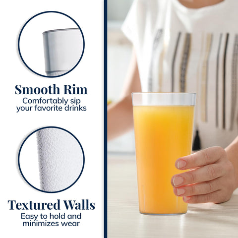 US Acrylic BPA-free, shatter-resistant tumblers for parties and dorm rooms.