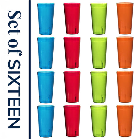 US Acrylic cafe tumblers 20 oz with 3.00 in diameter and 6.13 in height