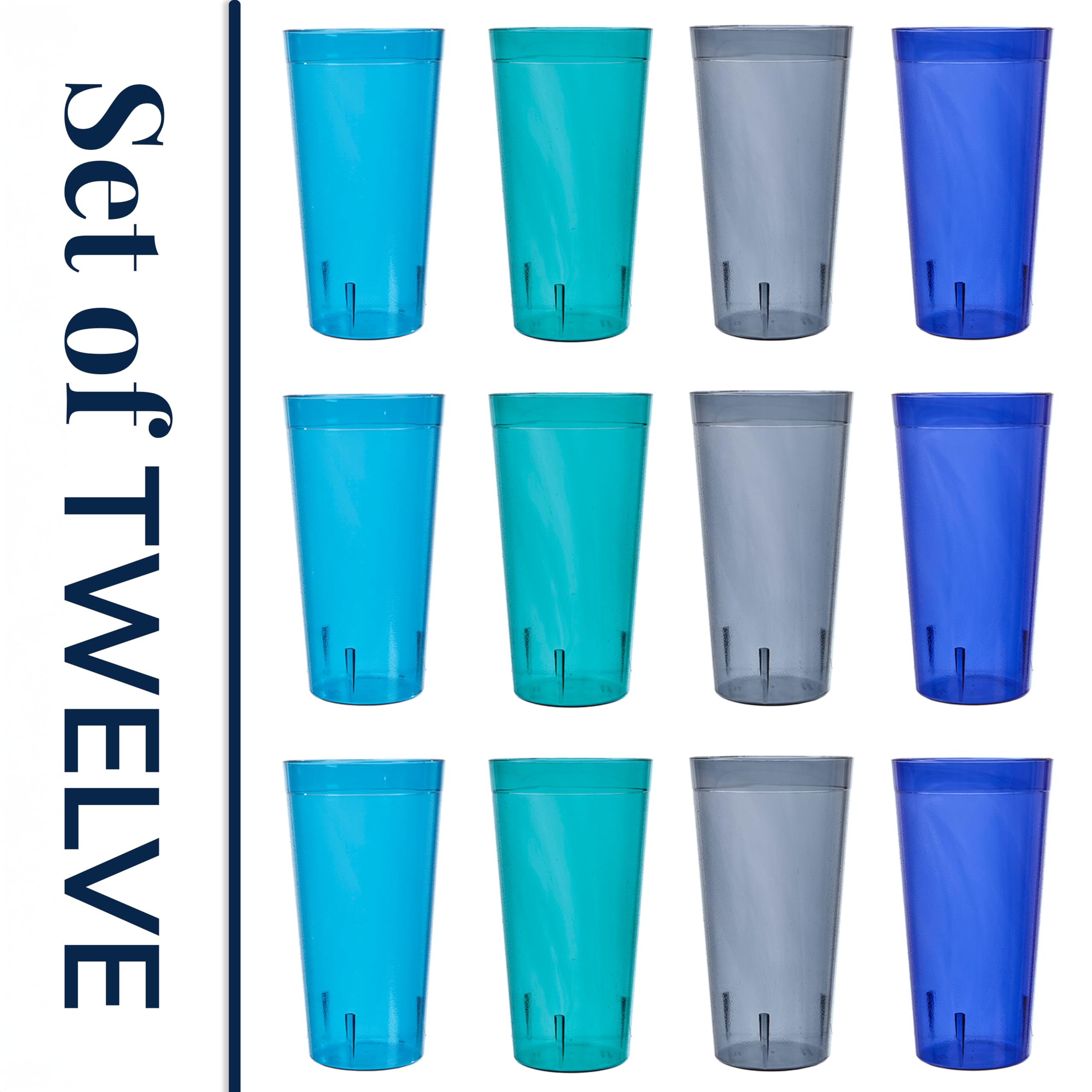 US Acrylic coastal set ideal for dorms, RV trips, and weddings.