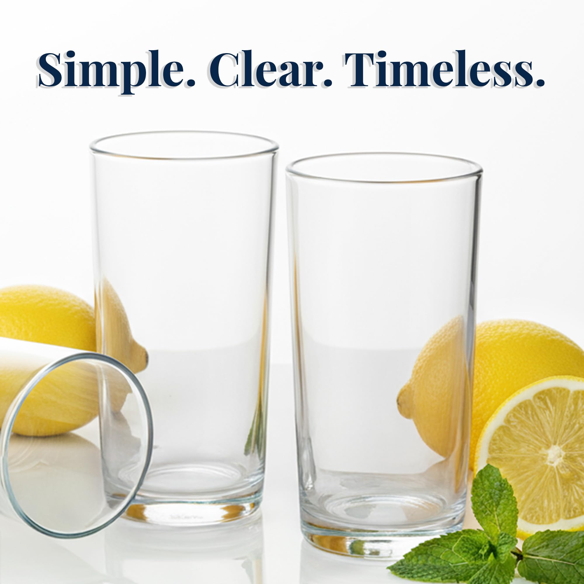 US Acrylic Classic Clear 24oz great for breakfasts, brunches, and casual dinners.