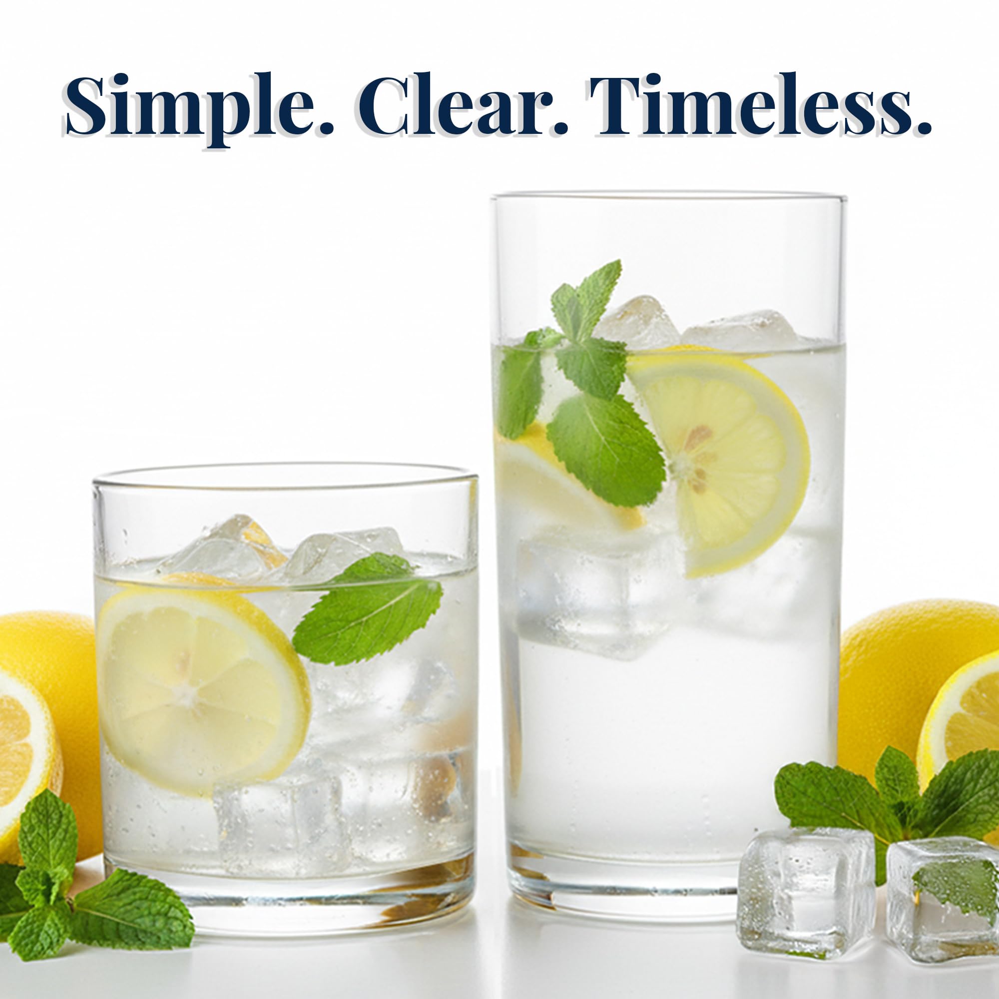 US Acrylic Classic Clear durable shatterproof material for carefree entertaining