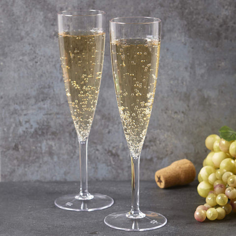 US Acrylic gift-ready champagne stems ideal for holidays or weddings