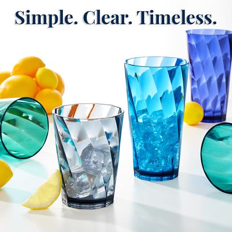 US Acrylic Optix 16-piece set suits dorms, apartments, and parties