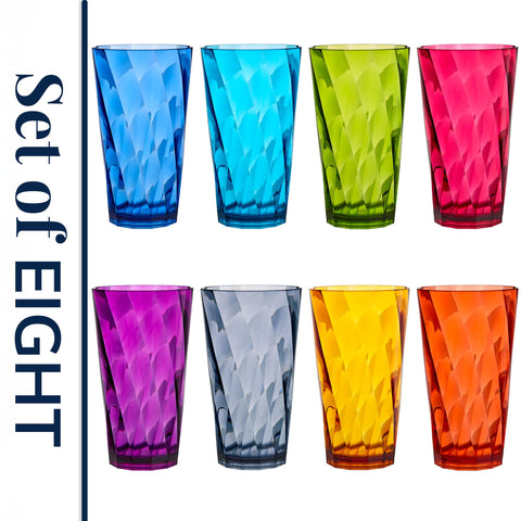 US Acrylic Optix 20oz tumblers fit breakfast, brunch, and bars.