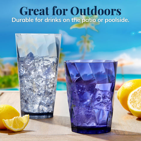 US Acrylic Optix durable, shatterproof cups ideal for outdoor entertaining
