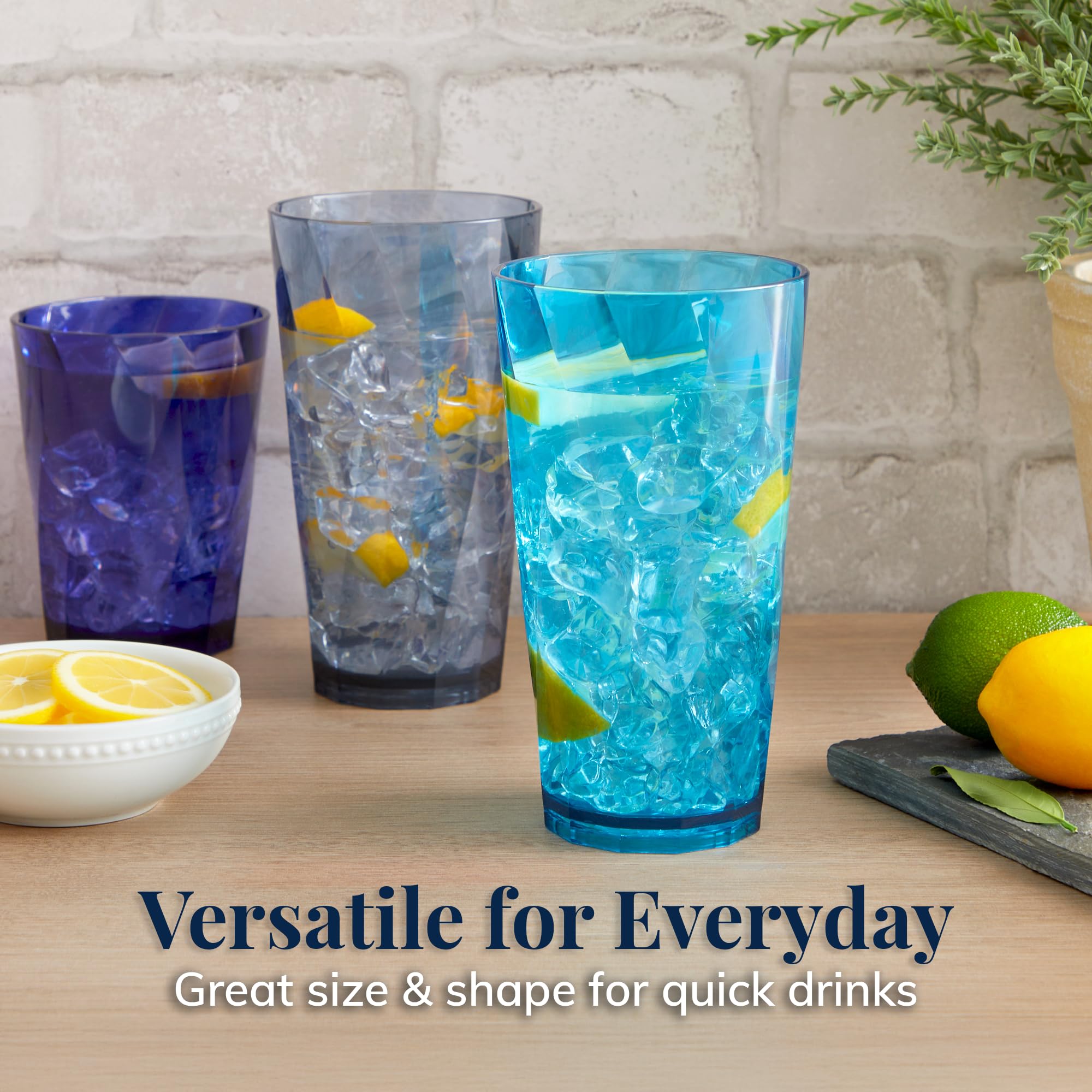 US Acrylic Optix twist-pattern cup adds stylish coastal design to gatherings