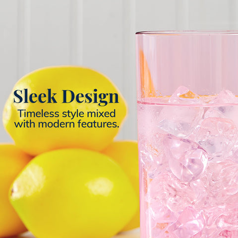 US Acrylic thick-base glass-like design adds premium feel.
