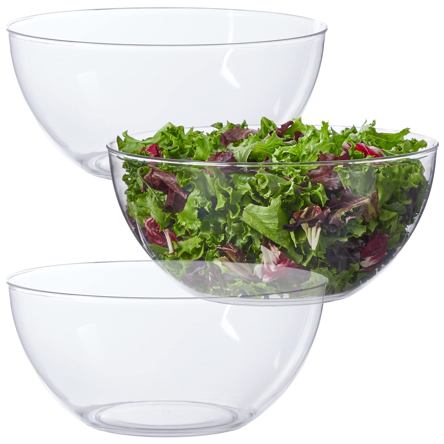 US Acrylic Vista Clear 10-inch salad bowls for reusable everyday meals
