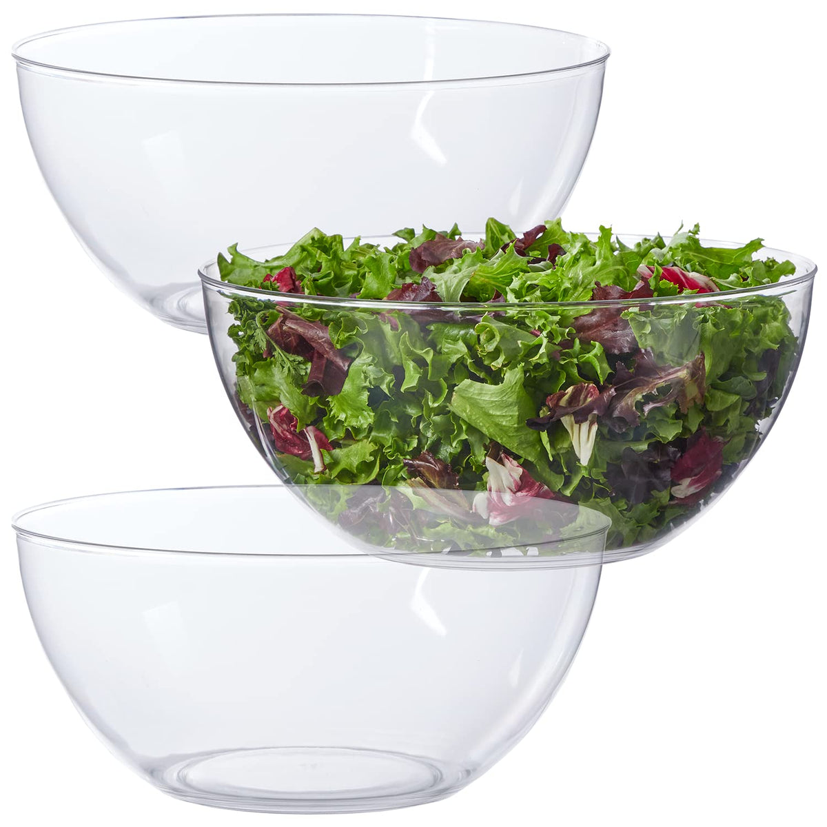 US Acrylic Vista Clear 10-inch salad bowls for reusable everyday meals