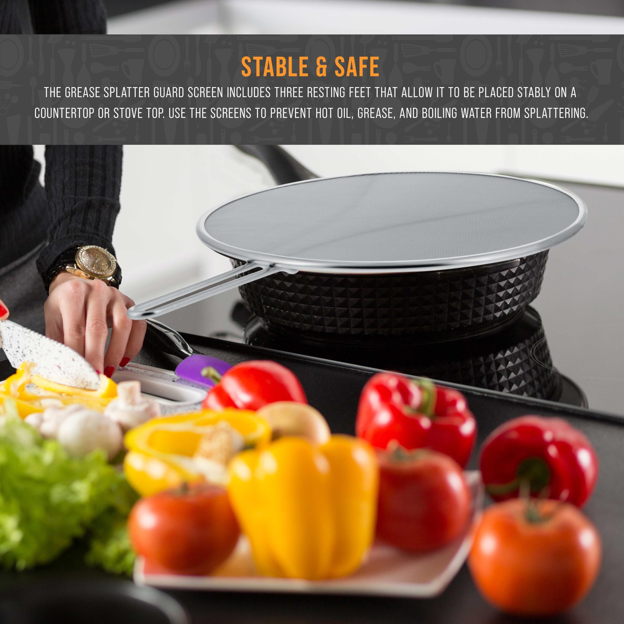 U.S. Kitchen Supply four-point attachment offers stable placement
