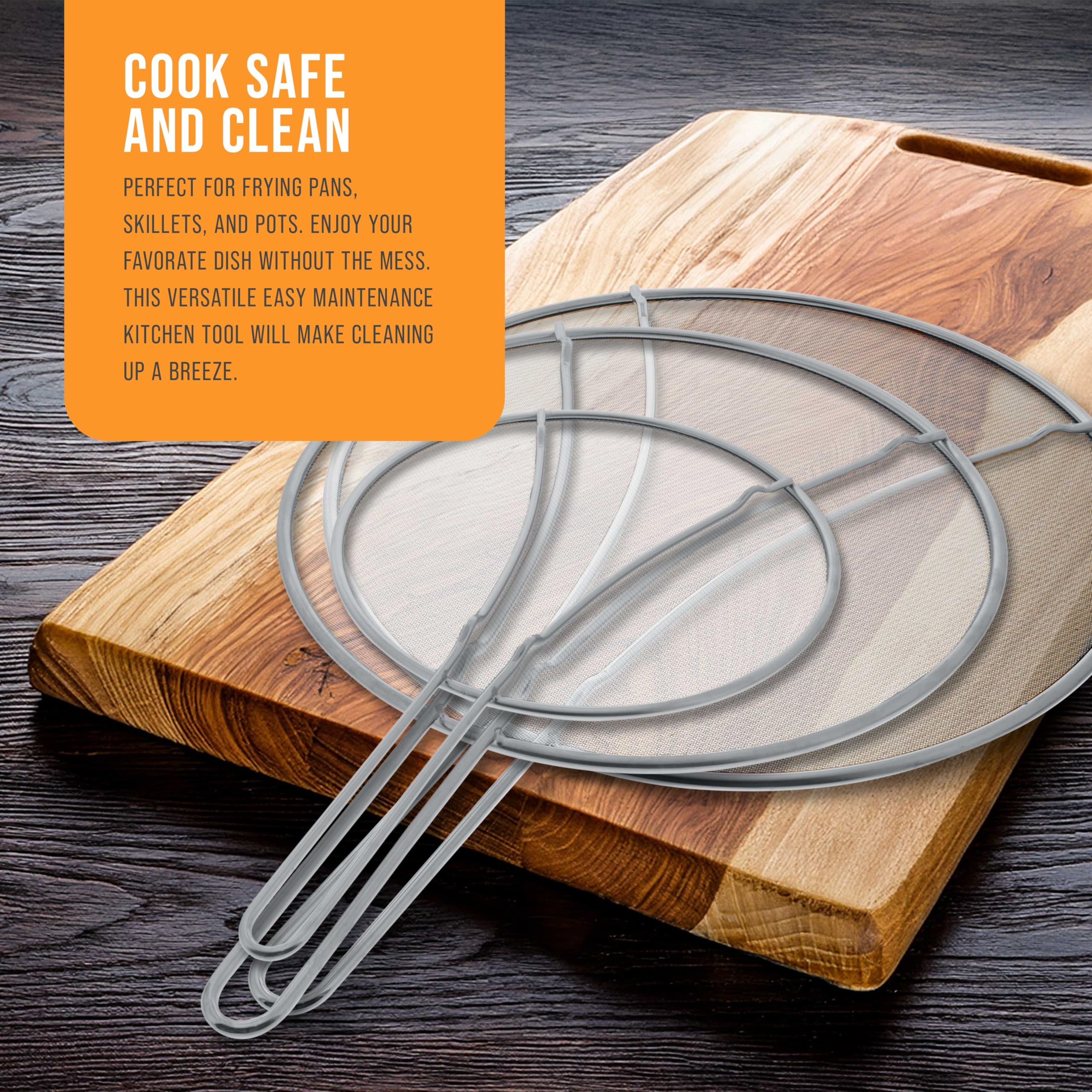 U.S. Kitchen Supply resting feet stabilize screens on counters and stoves