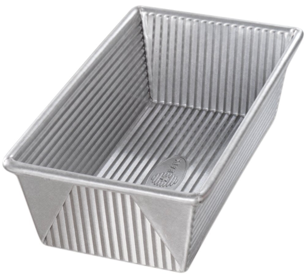 USA Pan 1145LF Loaf Pan corrugated-surface for even baking and easy release.