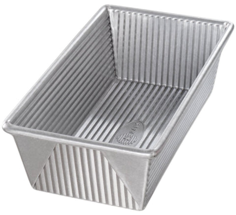 USA Pan 1145LF Loaf Pan corrugated-surface for even baking and easy release.