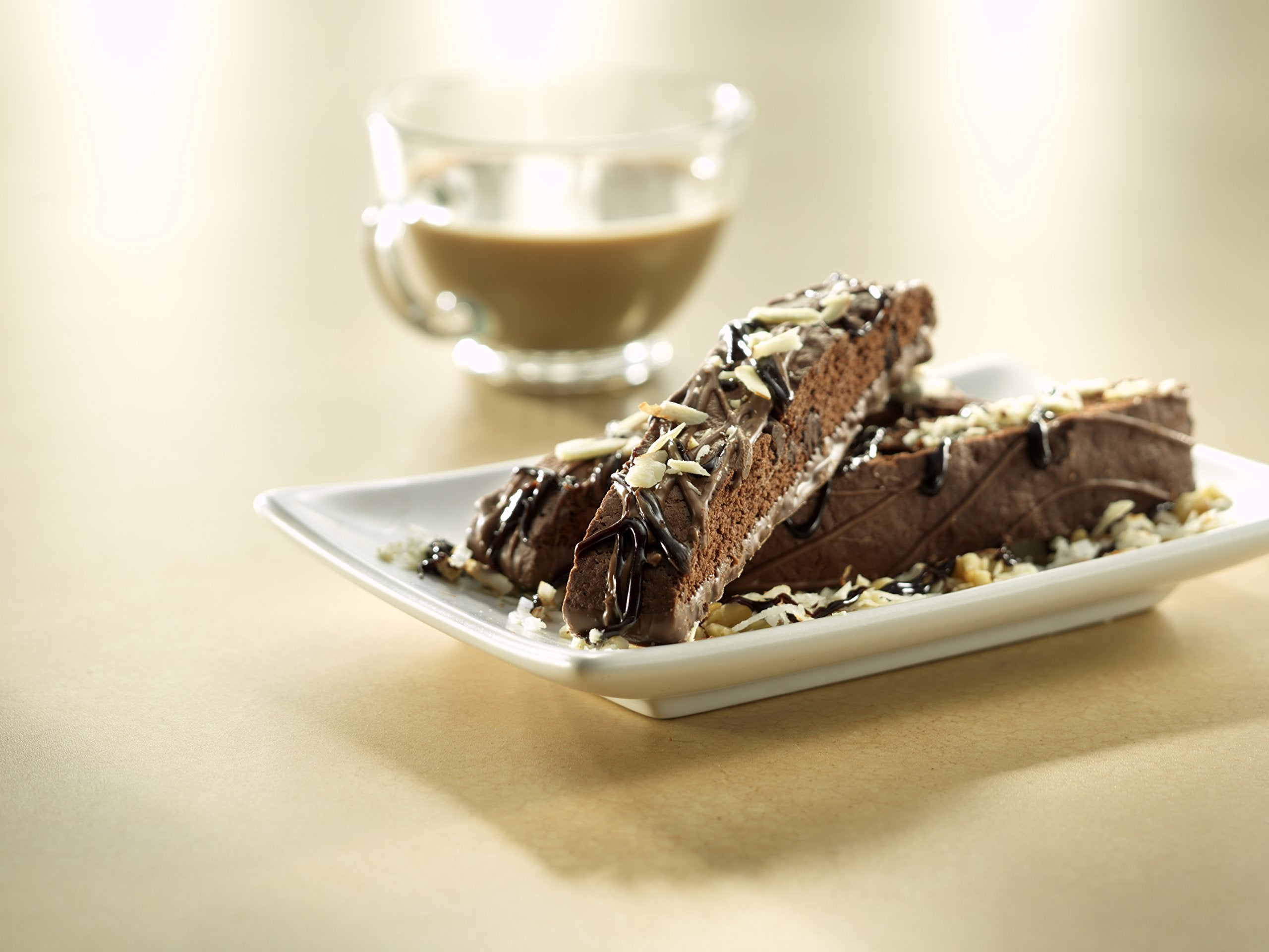 USA Pan biscotti pan built from aluminized steel for strength and heat conduction.