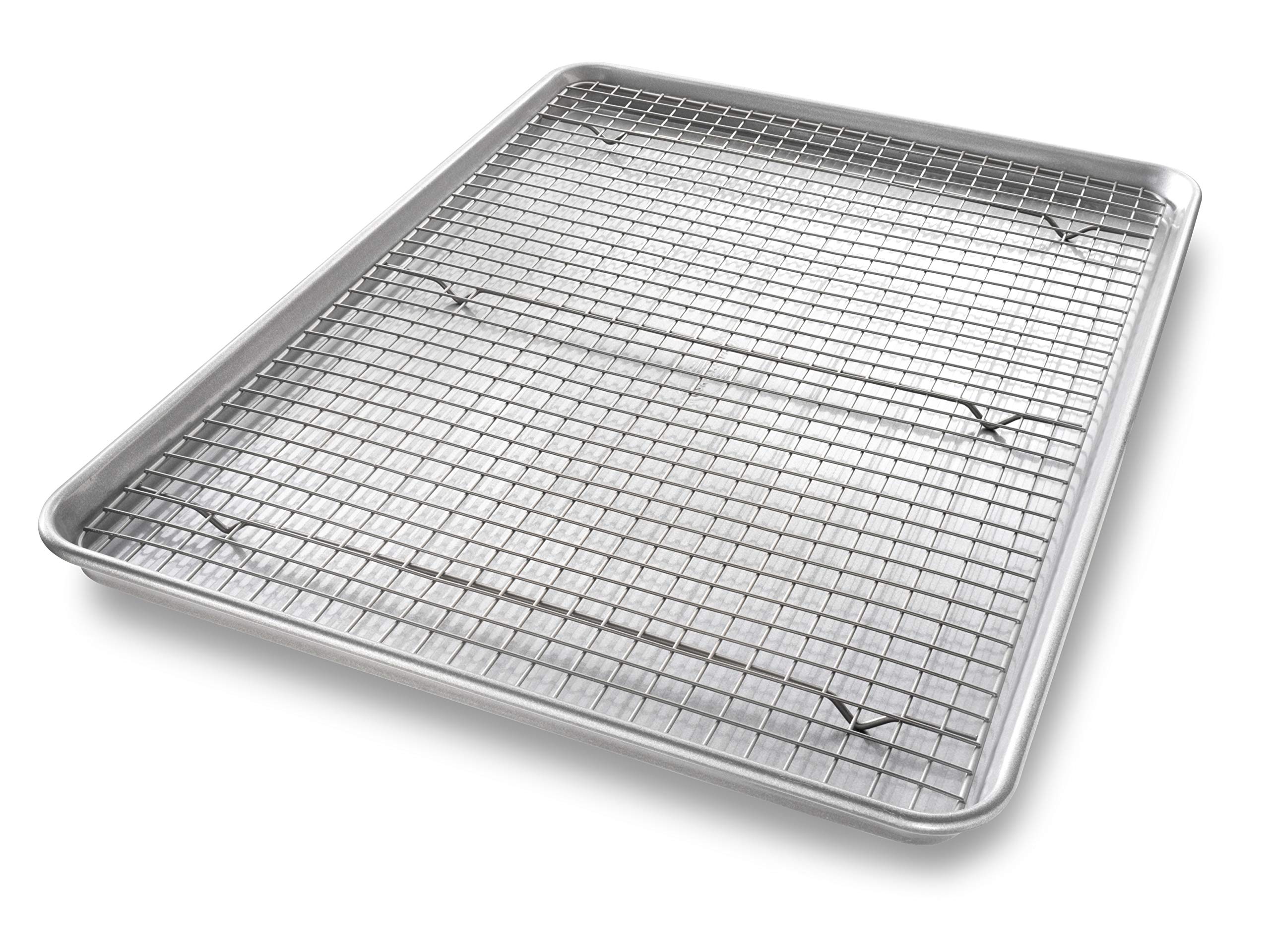 USA Pan 1607CR extra-large sheet pan with nonstick coating for easy release
