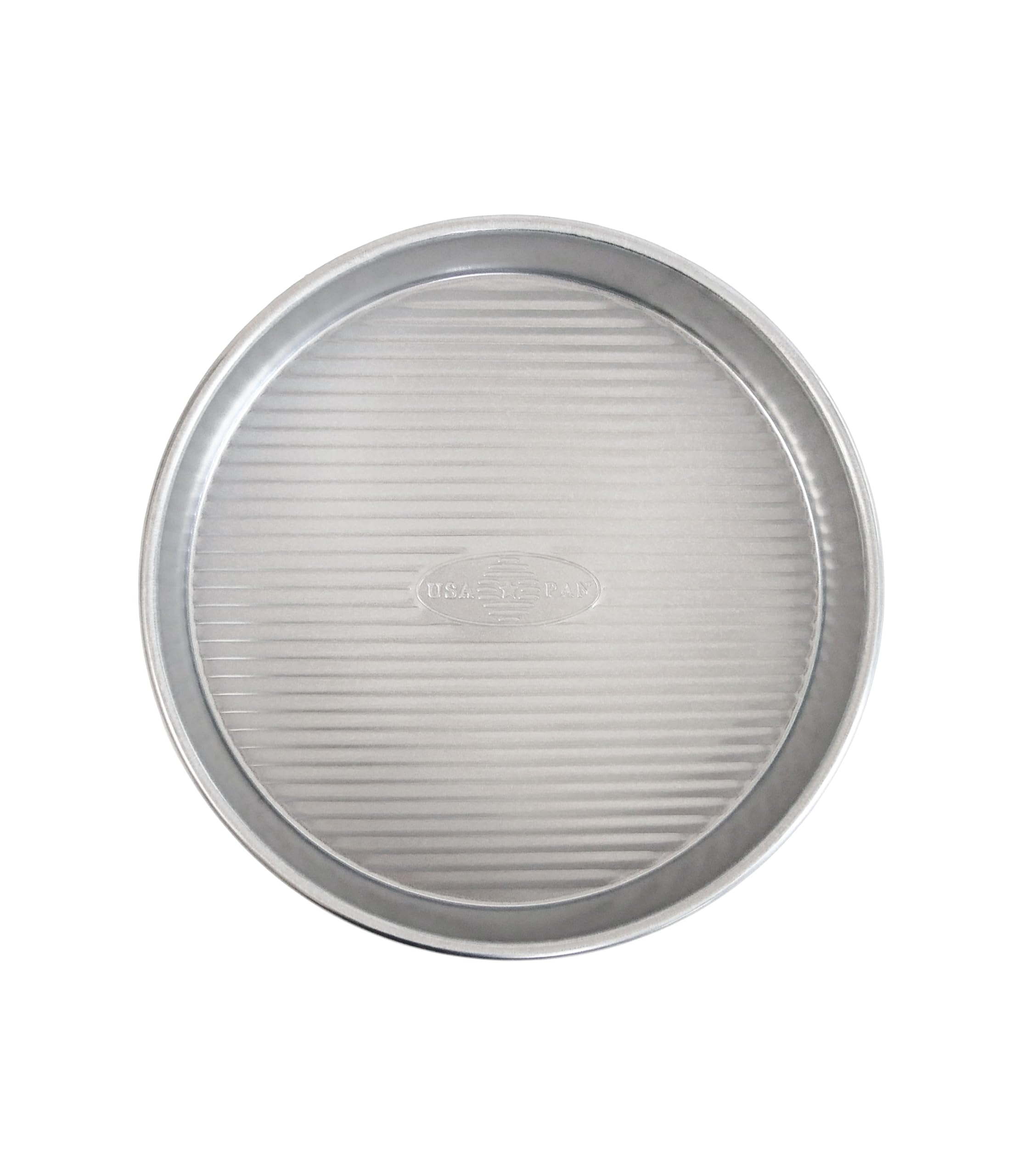 USA Pan round cake pan 8-inch promotes even baking and easy release.