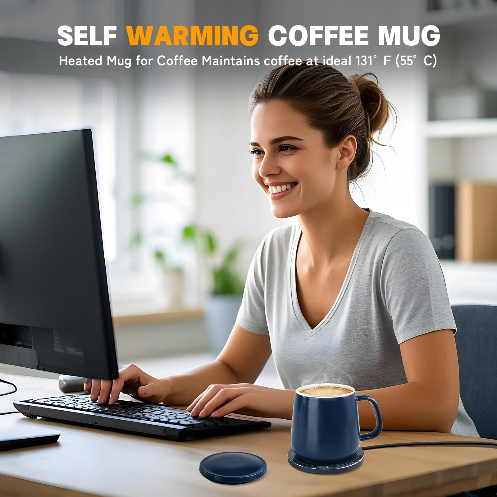USBERG Wireless-Charging Coaster powers your mug and fast-charges devices