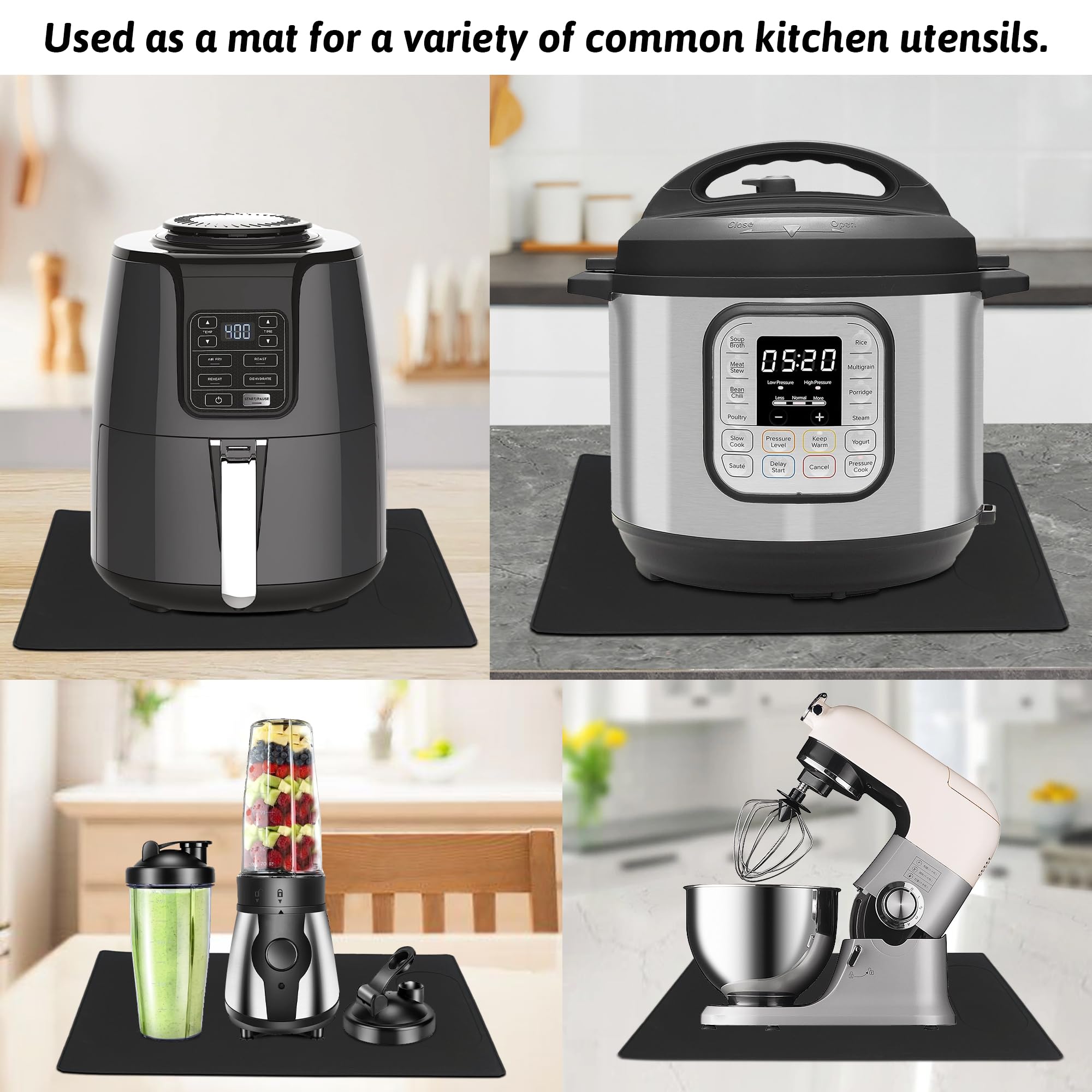 USEAMIE universal-fit mat for most coffee machines 48x35 cm