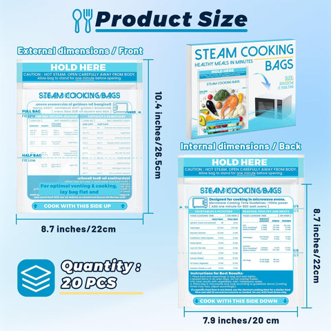 USEAMIE microwave steam bag with potatoes for fast, tender results.