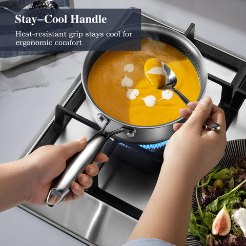 USELUCK glass lid for monitoring your dish without lifting.