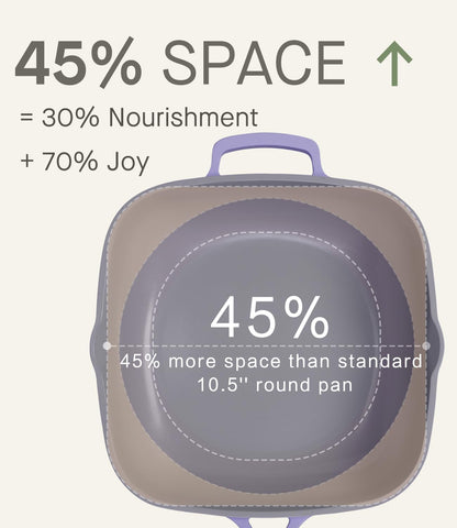USELUCK deep sauté pan in cast aluminum—durable and easy to handle