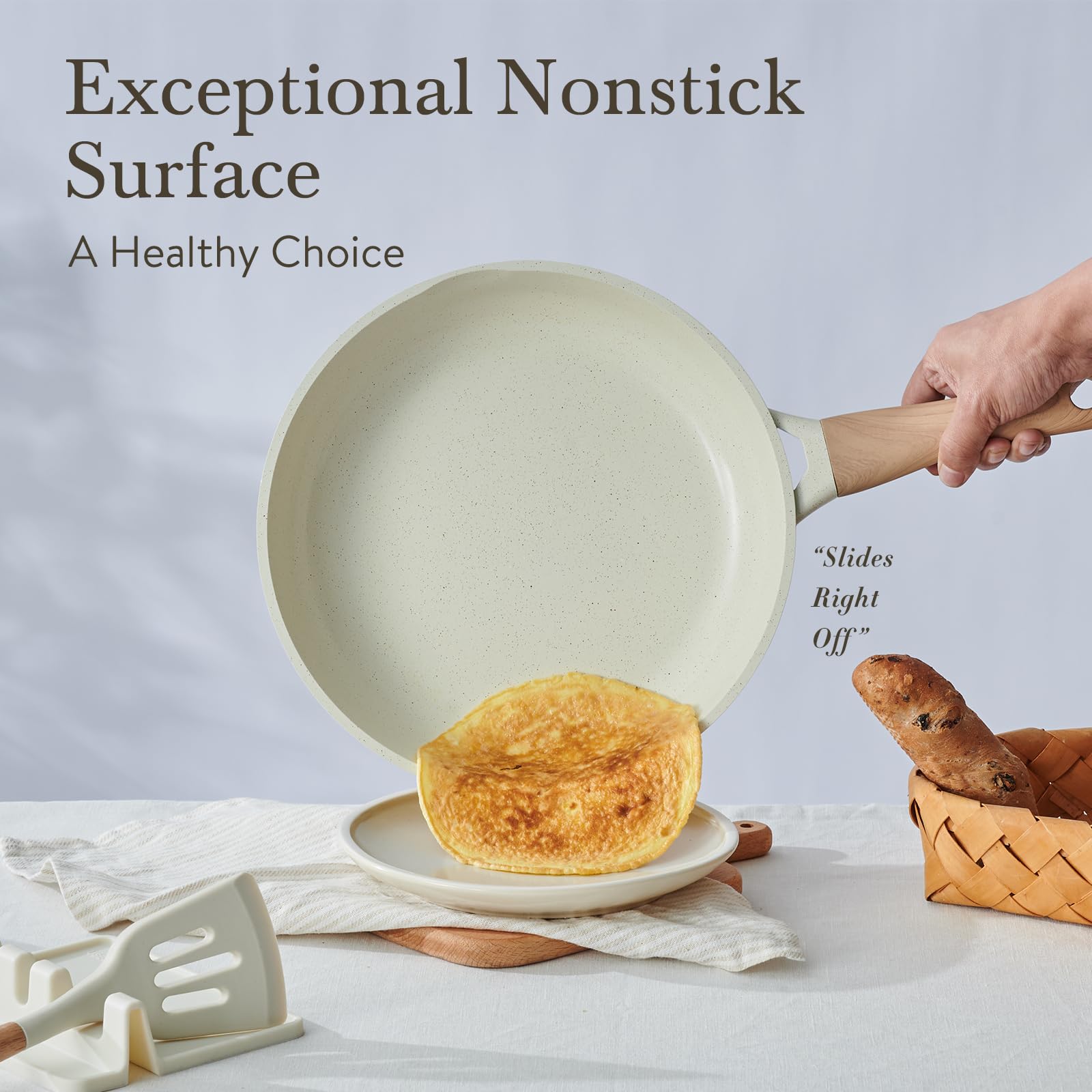 USELUCK glass lids provide clear visibility and secure sealing for simmering.