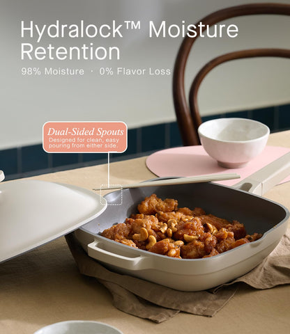 USELUCK loofah scrubber included—easy cleaning after cooking