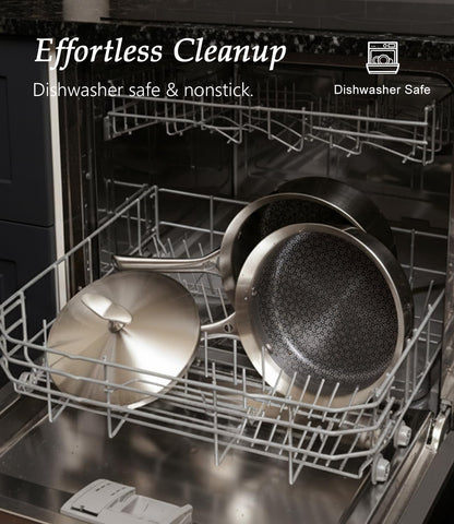 USELUCK non-toxic ceramic coating for healthier cooking without fumes.