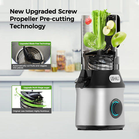 USHALO 300W motor delivers smooth, high-purity juice.