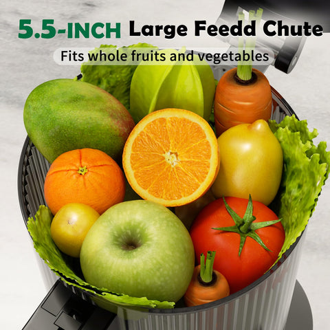 USHALO juicer 300W motor powers efficient juicing for fast results.