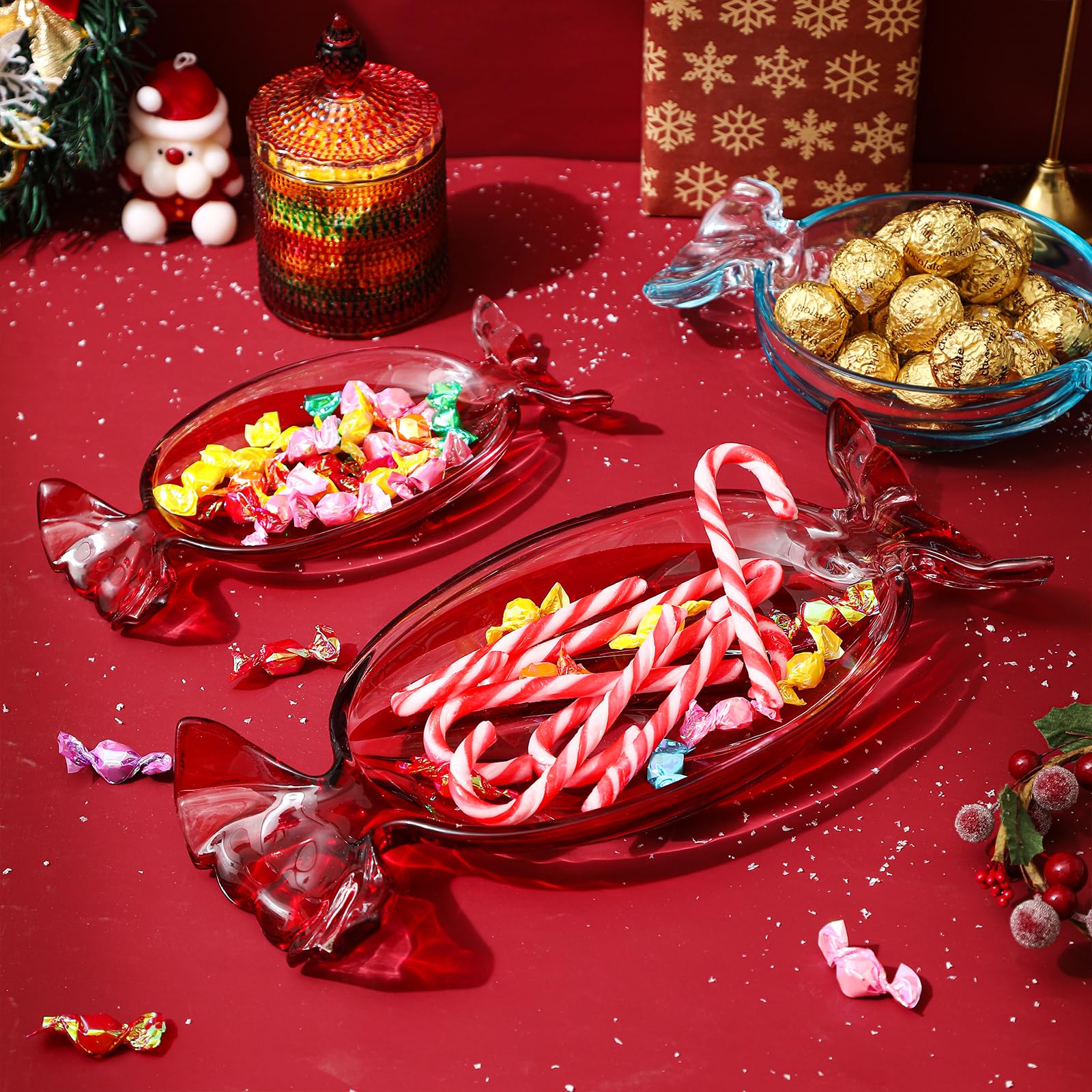 USmagically festive tray showcased in a holiday buffet with assorted treats