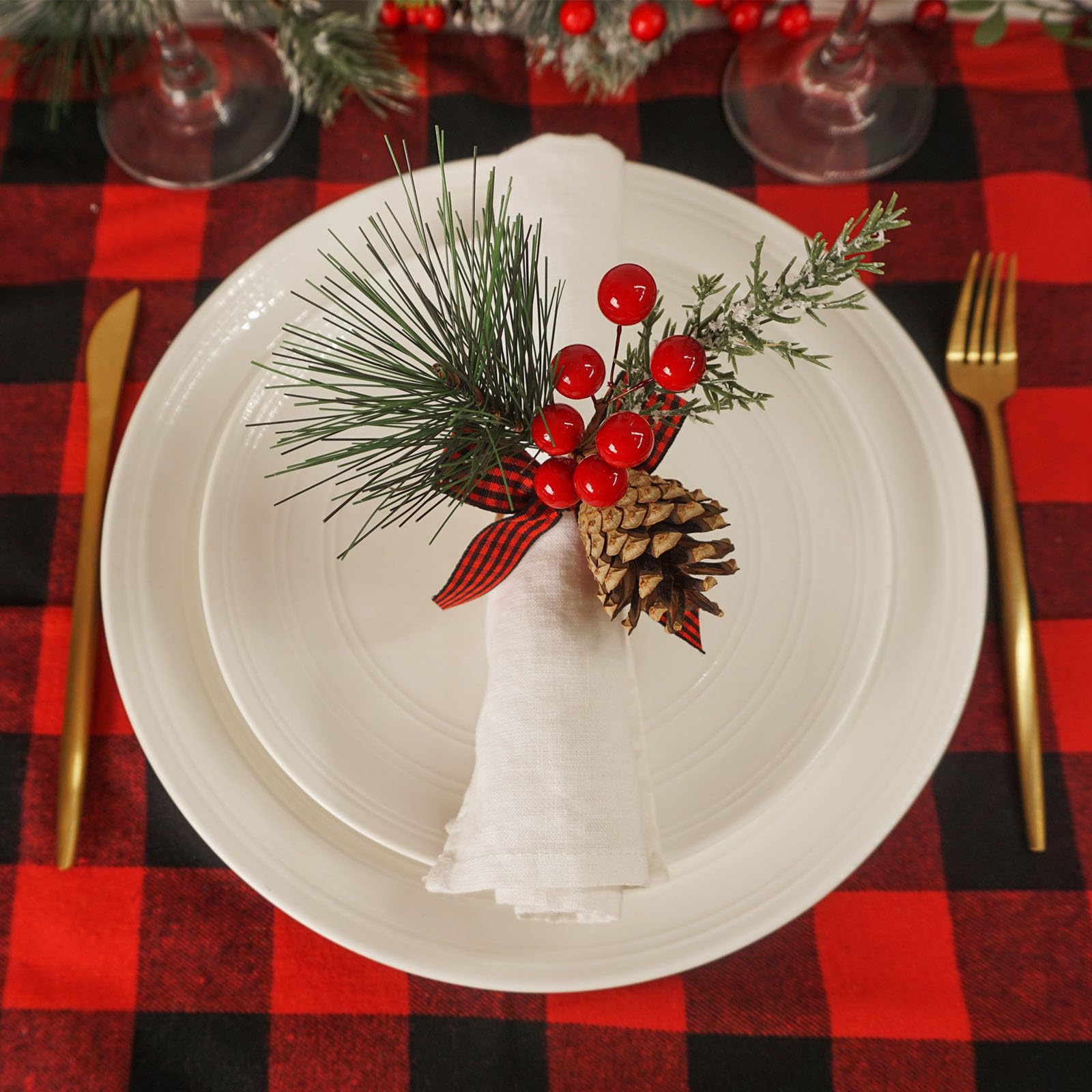Utalek napkin ring adorns bottles, cakes, and bouquets for versatile decor.