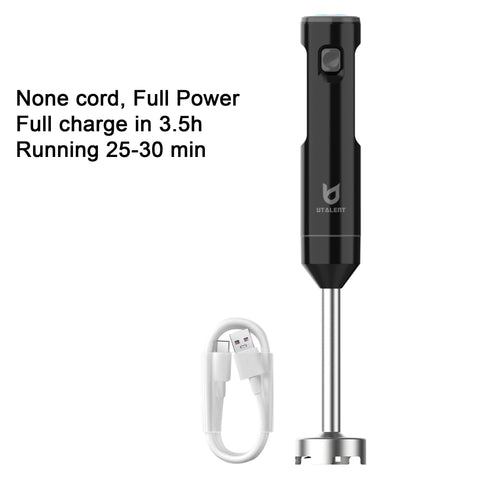 UTALENT 8 inch blender arm showing powerful blades ideal for smoothies.