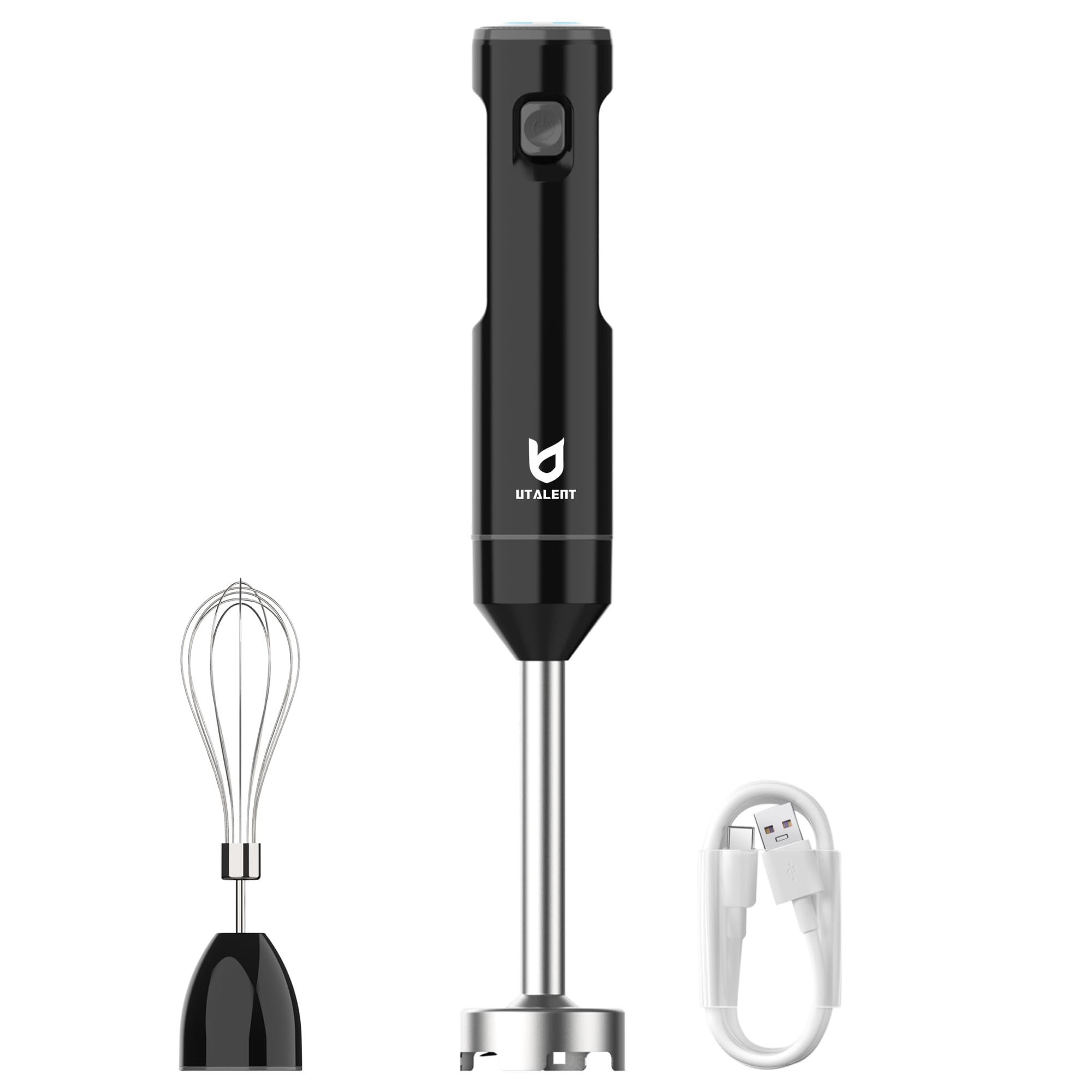 UTALENT cordless hand blender body for quick blending and effortless sauces.