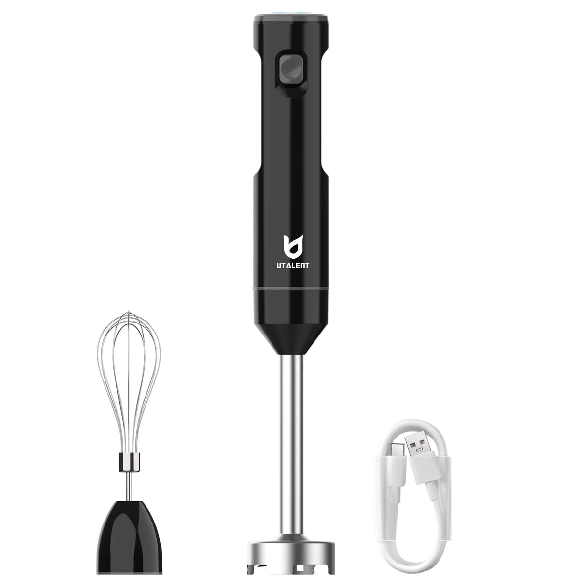 UTALENT cordless hand blender body for quick blending and effortless sauces.