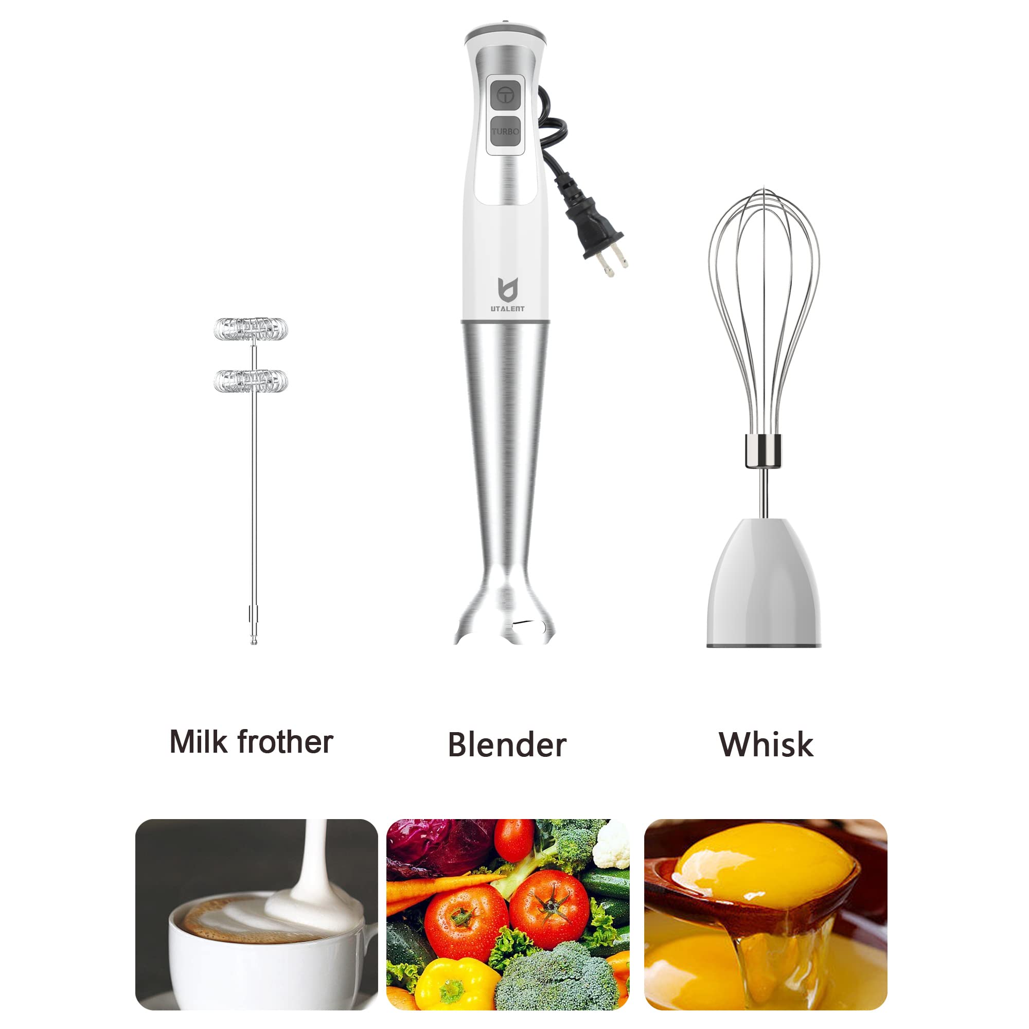 UTALENT egg whisk attachment for fluffy batters and dressings