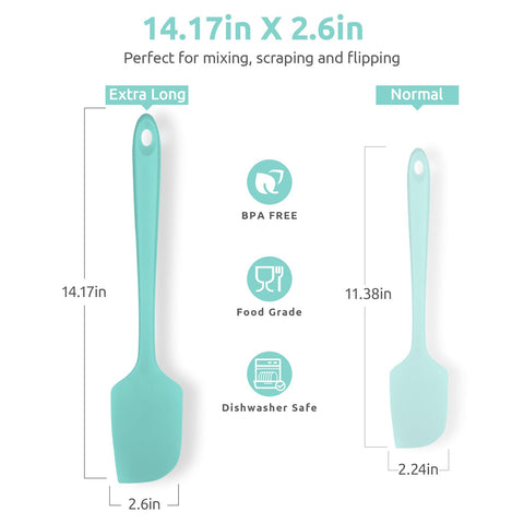 U-Taste spatula handle with non-slip grip supports confident mixing.