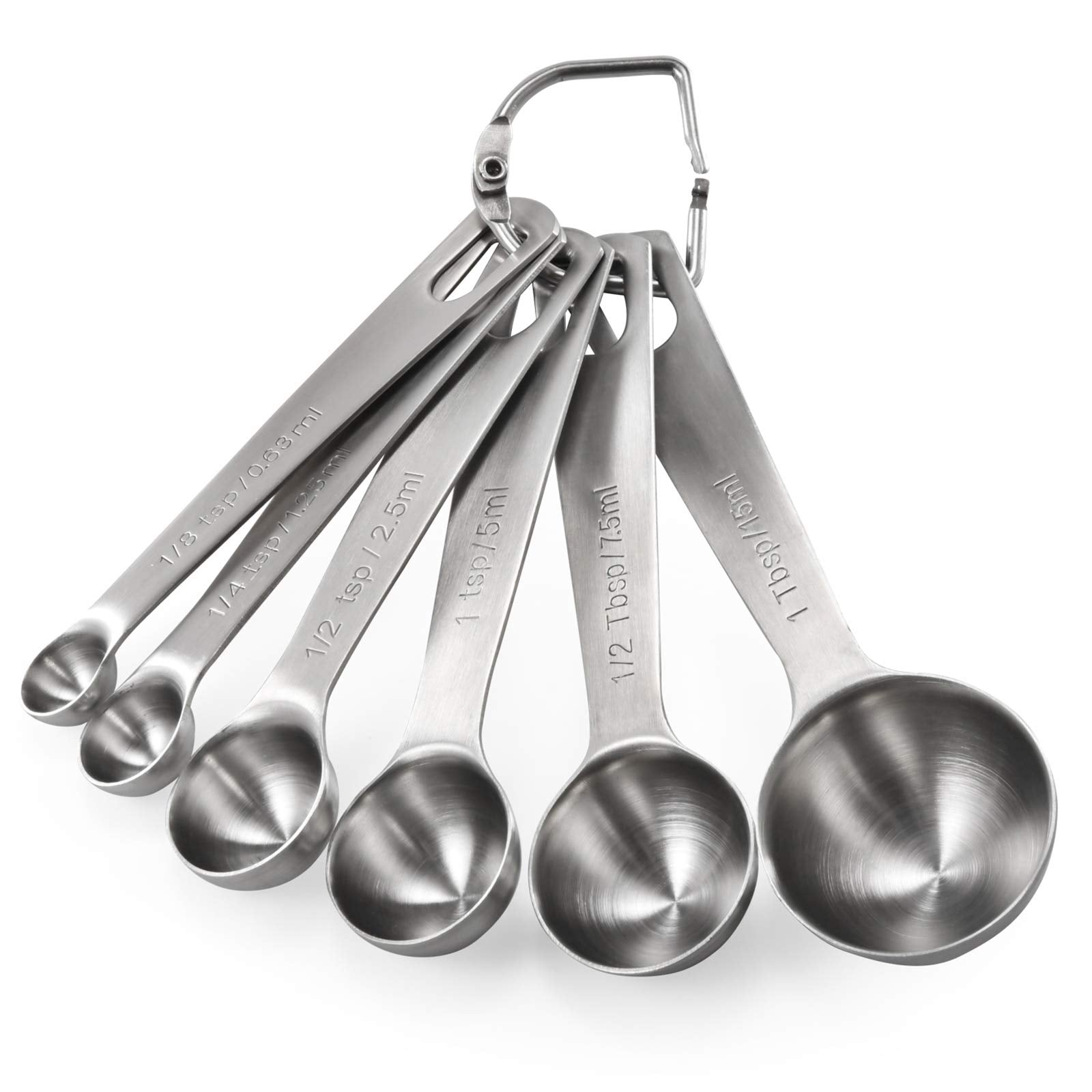 U-Taste 18/8 stainless steel spoons with etched readings for long-lasting accuracy.