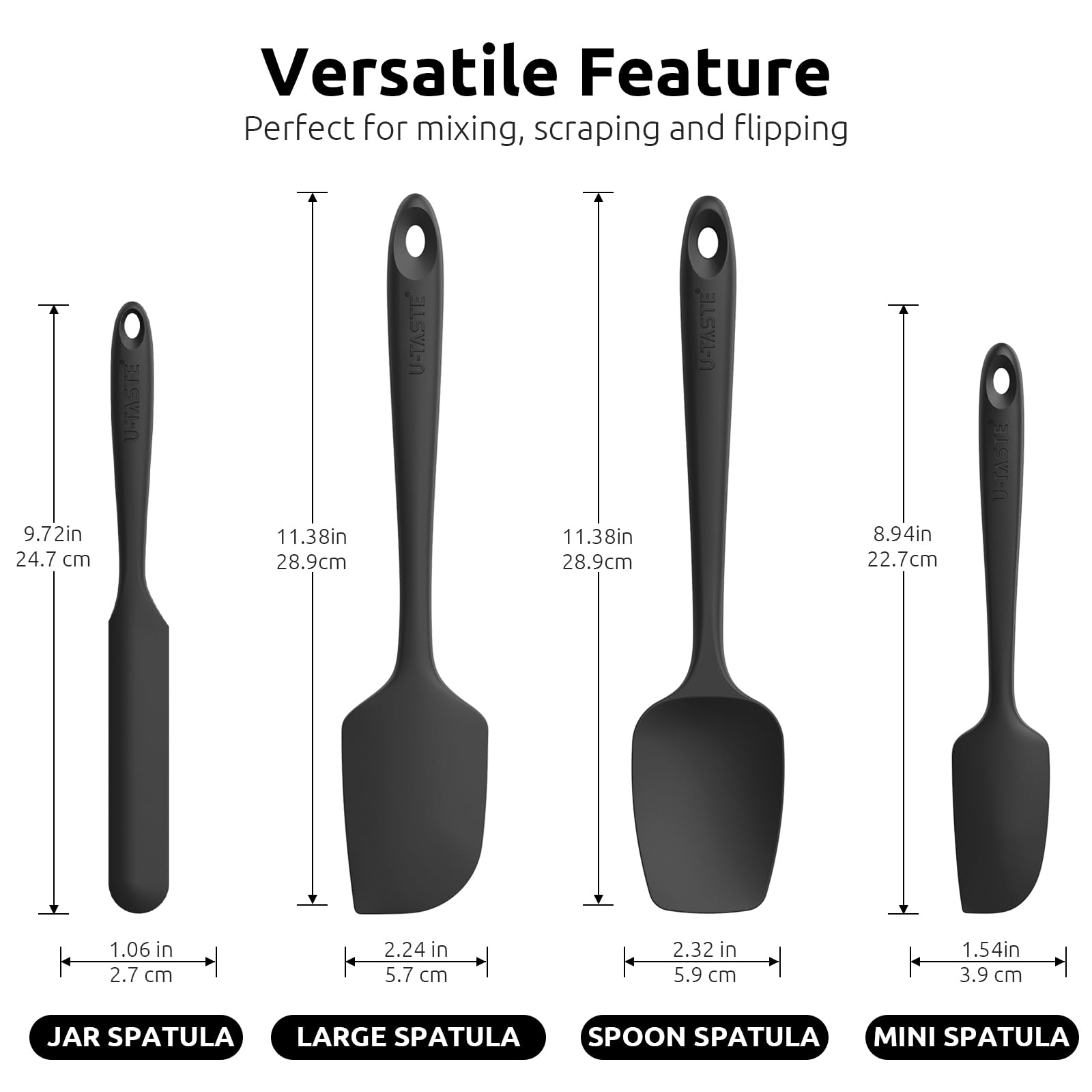 U-Taste 480F heat resistance for versatile cooking without melting