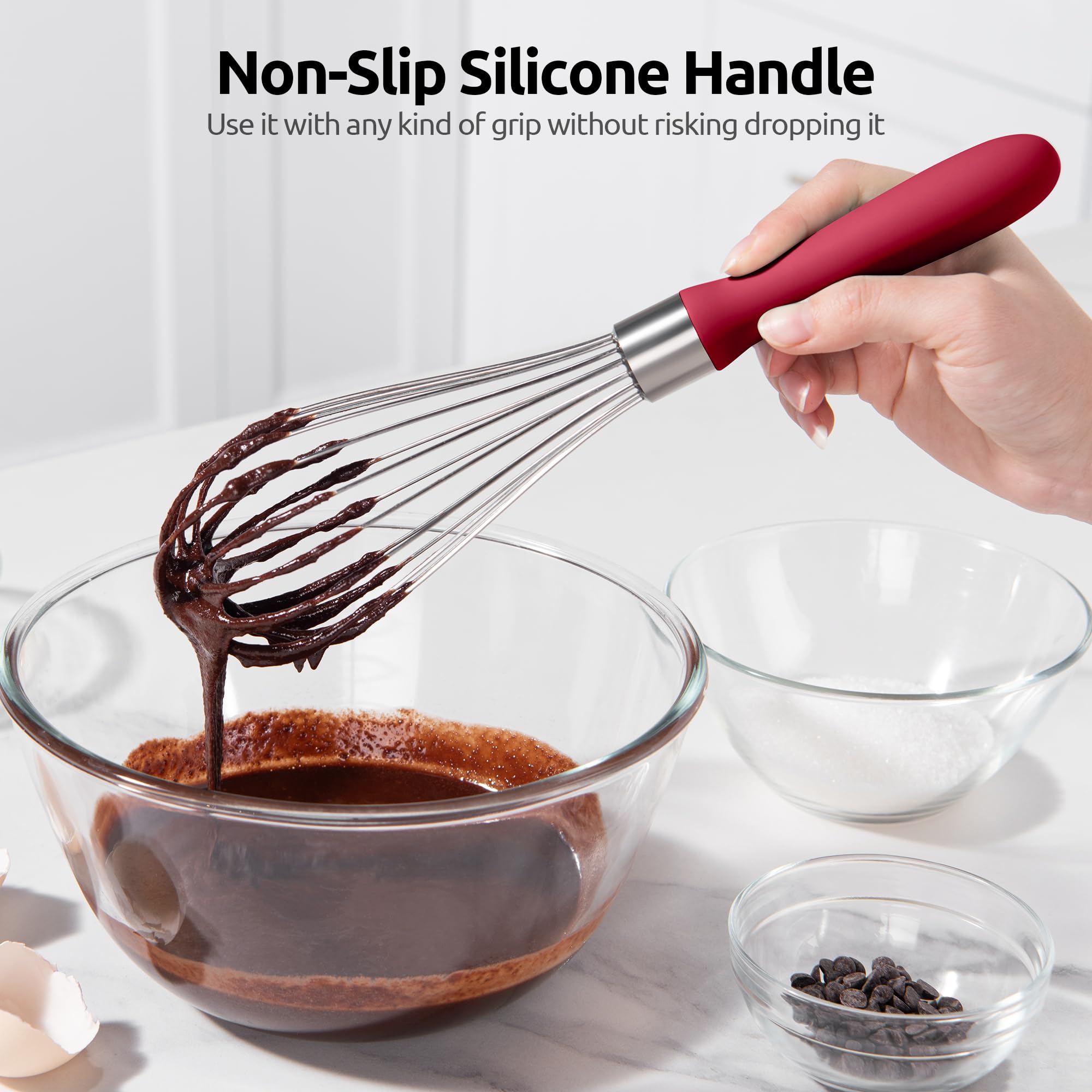 U-Taste balloon whisk perfect for blending sauces and dressings