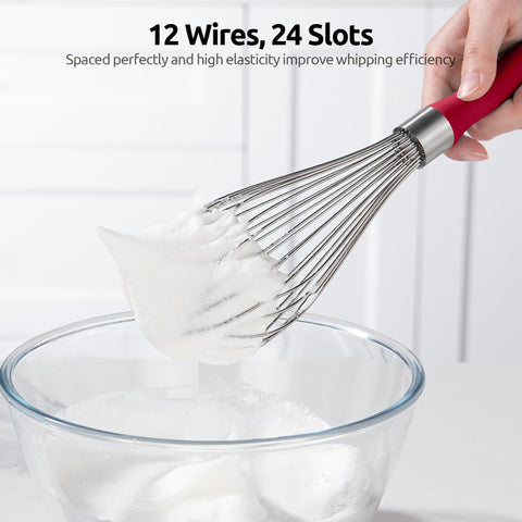 U-Taste silicone handle provides non-slip grip even with wet hands